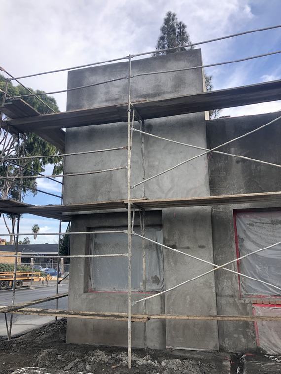 Scratch coat application